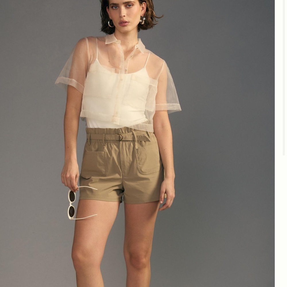 Nwt Anthropologie brand Avec Les Filles Paperbag Shorts